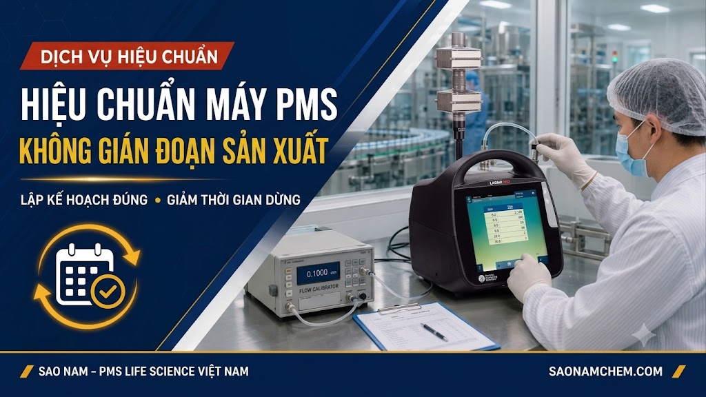 Hiệu chuẩn máy PMS mà không làm gián đoạn kế hoạch sản xuất dược